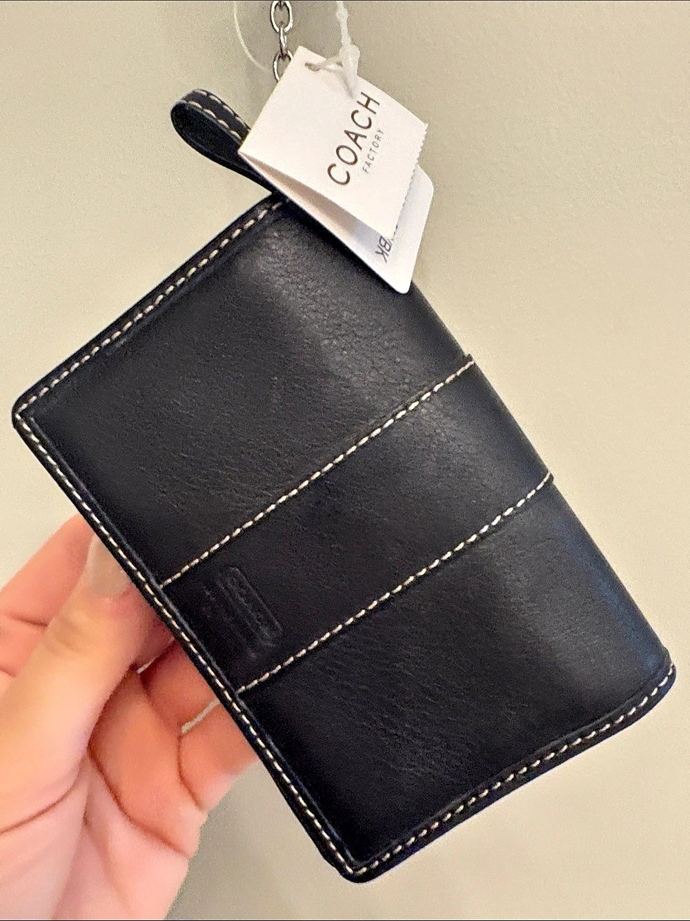 Coach Multi Case Key Ring Wallet Black & Brown